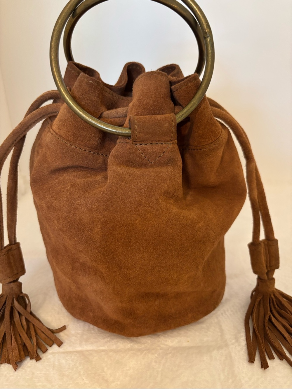 Boho/Summer Fun Chic Mini Bucket Bag w Tassels